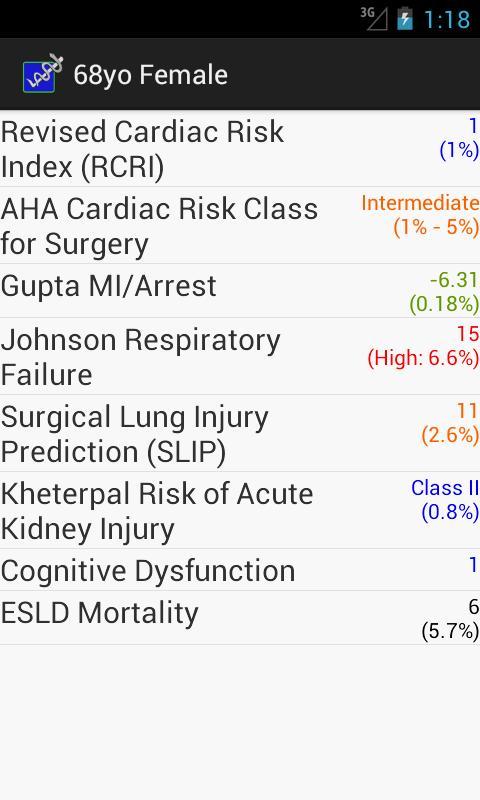 Preop Risk Assessment截图5