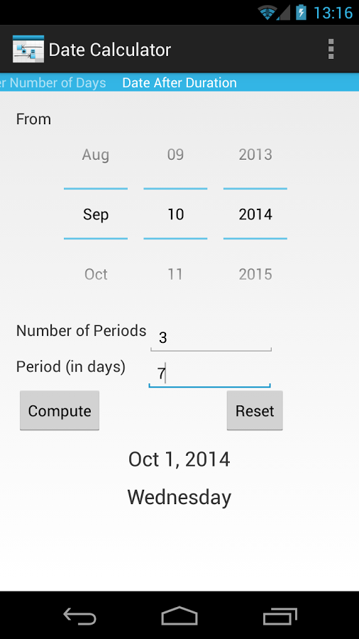 Date Calculator截图2