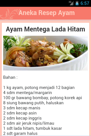 Resep Masakan Ayam截图4