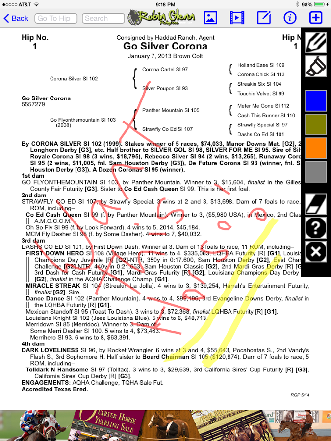 Robin Glenn Pedigrees Tablet截图3