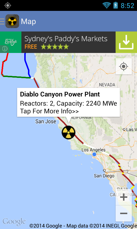 Nuclear Power Plants Map, Info截图2