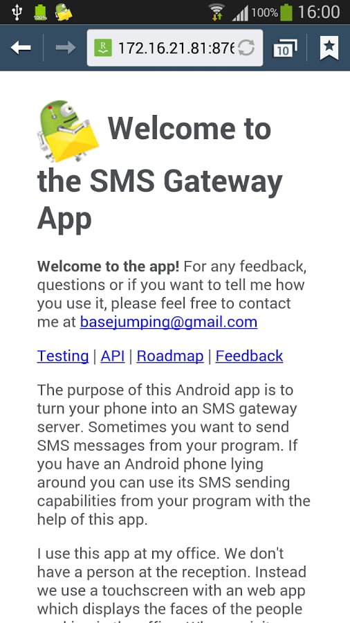 Bogdan's SMS Gateway App截图2