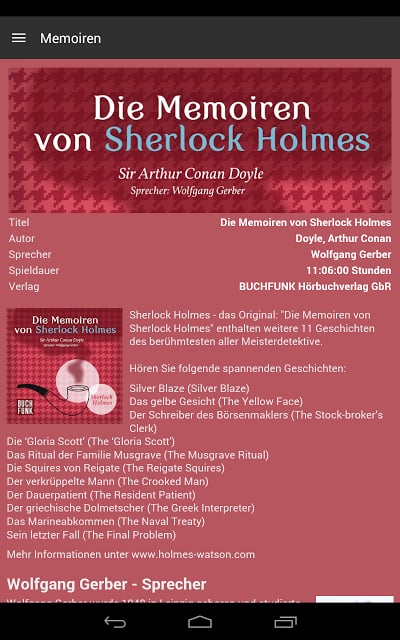 Memoiren von Sherlock Holmes截图3