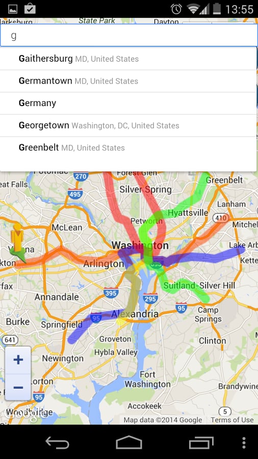 Washington DC Metro Rout...截图3