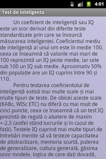 Test de inteligenta in romana截图2