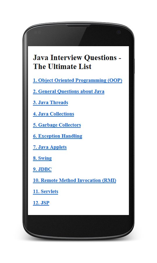 JAVA Interview Q&A截图1