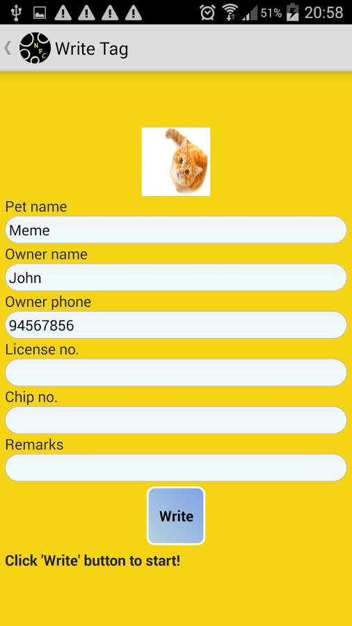 NFC Pet Tag for lost pet截图4