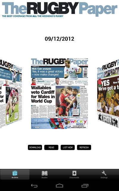 The Rugby Paper, English Ed.截图2