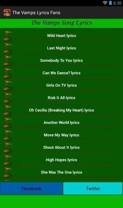 The Vamps Lyrics Fans截图3