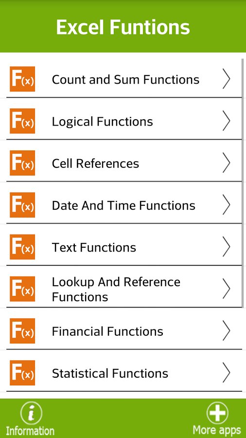 Excel Functions截图1