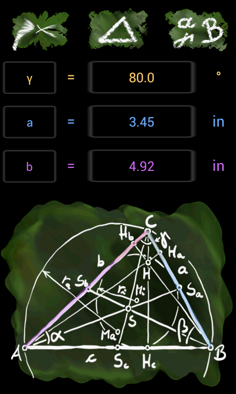 Calc Triangle Solver截图1