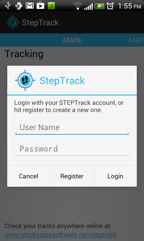 StepTrack GPS Online Tracking截图1