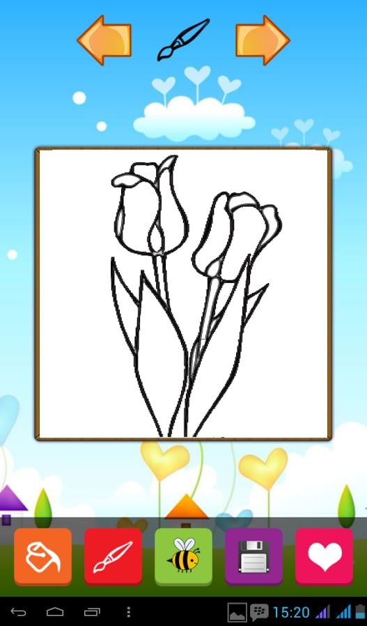 Tulip Coloring Pages截图2