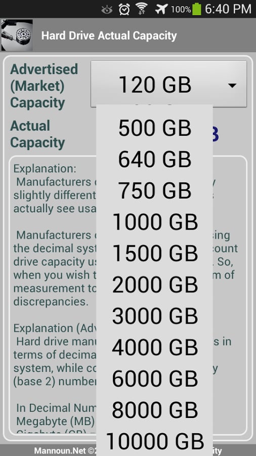 Hard Drive - Actual Capa...截图1