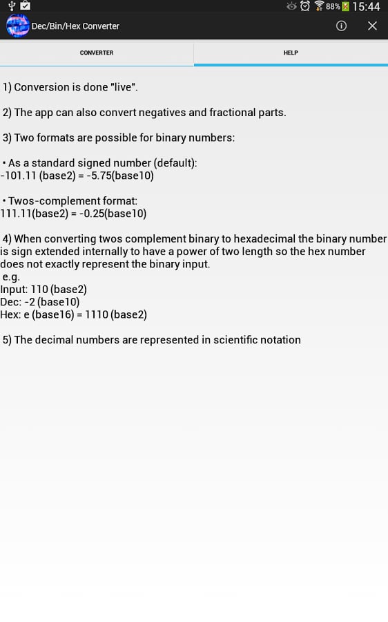 Binary Decimal Hex Conve...截图8