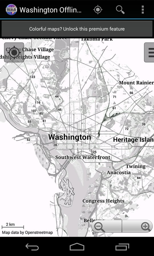 Washington City Map Lite截图10