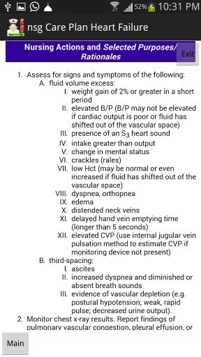 Heart Failure Nurse Care plan截图1