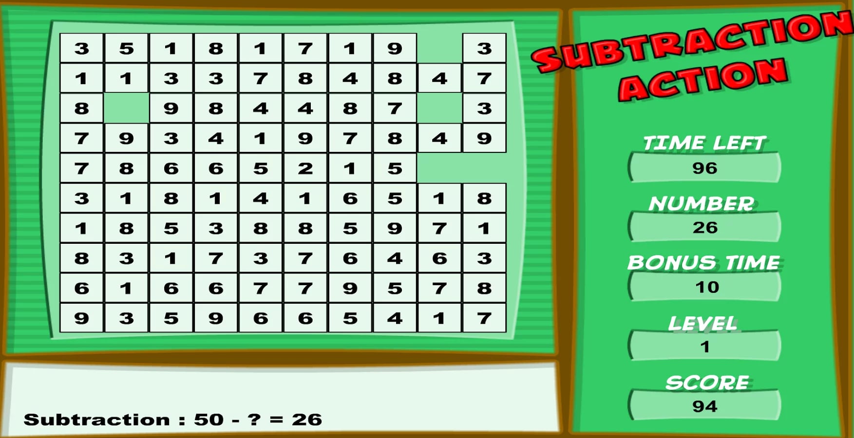 Subtraction Action截图3