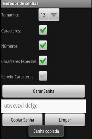 Gerador de senhas截图1