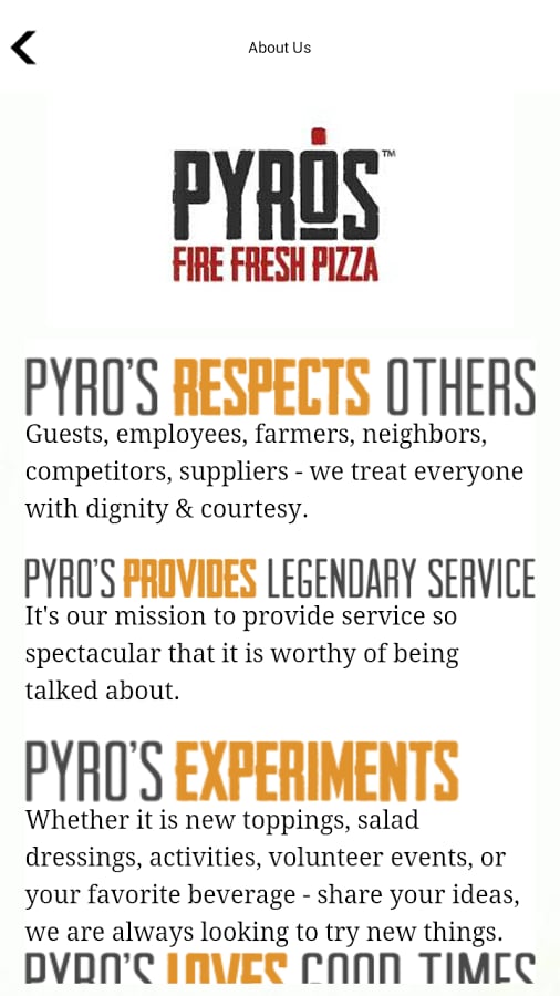 Pyro's Fire Fresh Pizza截图5