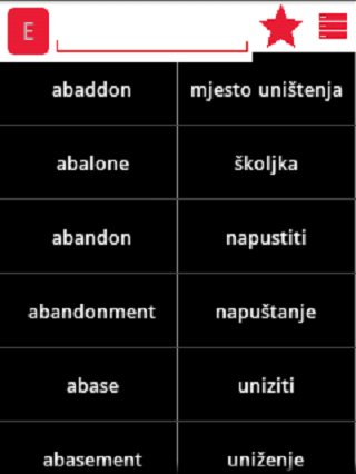 English Bosnian Dictionary截图1