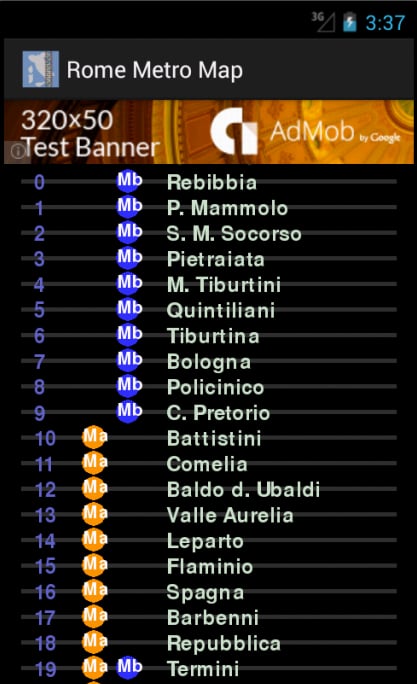 Rome Metro Map截图2