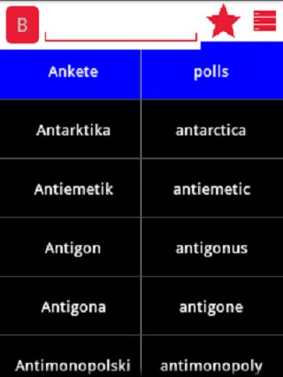 English Bosnian Dictionary截图3