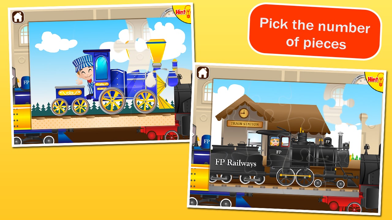 Train Puzzles for Kids截图1