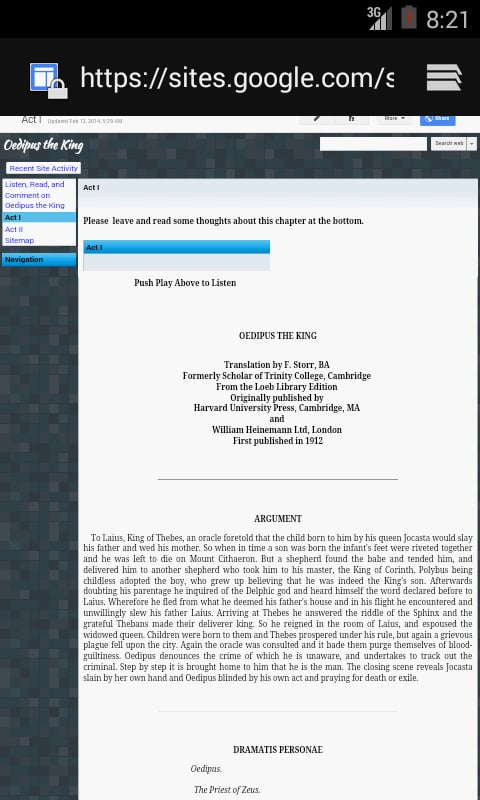 Listen, Read Oedipus the...截图2