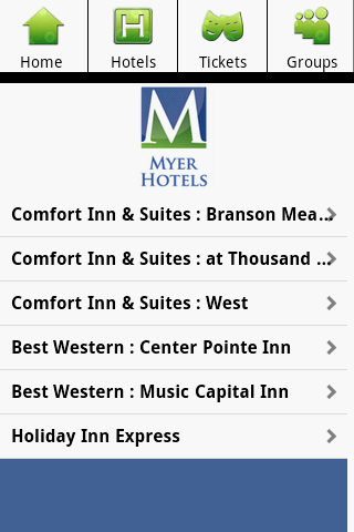 Myer Hotels - Branson Missouri截图2