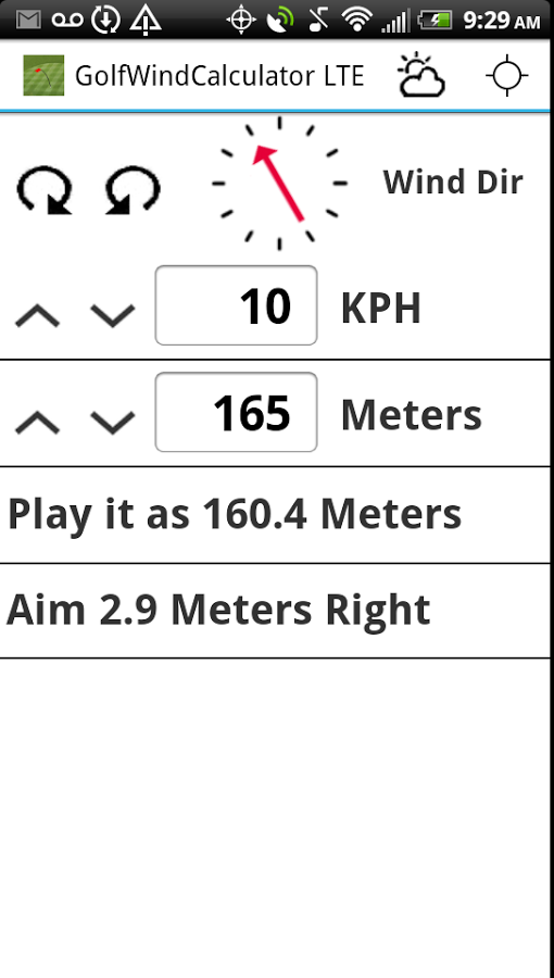 Golf Wind Calculator LTE截图8