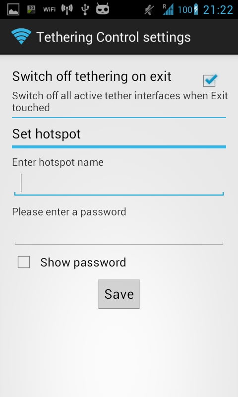 Tethering Control Lite截图2