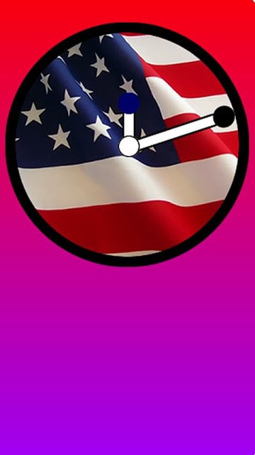 USA Flag Clock Widget截图2