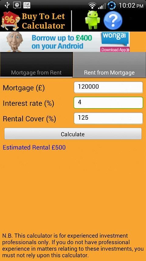 Buy2Let Calculator截图4