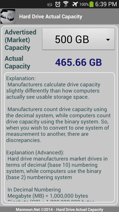 Hard Drive - Actual Capa...截图3