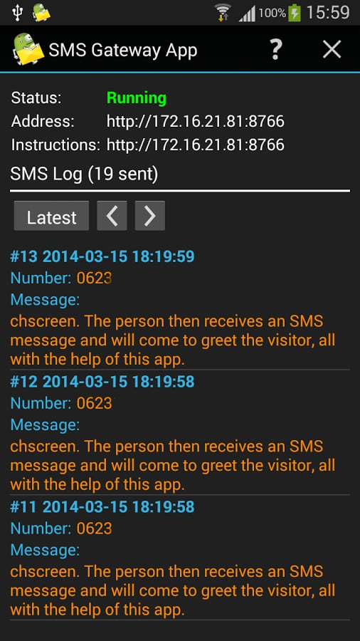 Bogdan's SMS Gateway App截图1