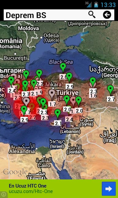 Deprem Bilgi Servisi截图4