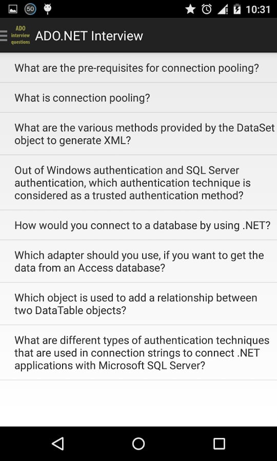 ADO interview questions截图3