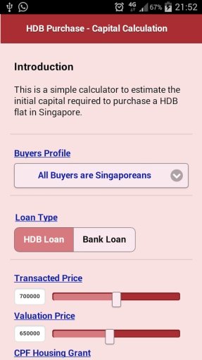 HDB Finance Calculator截图1