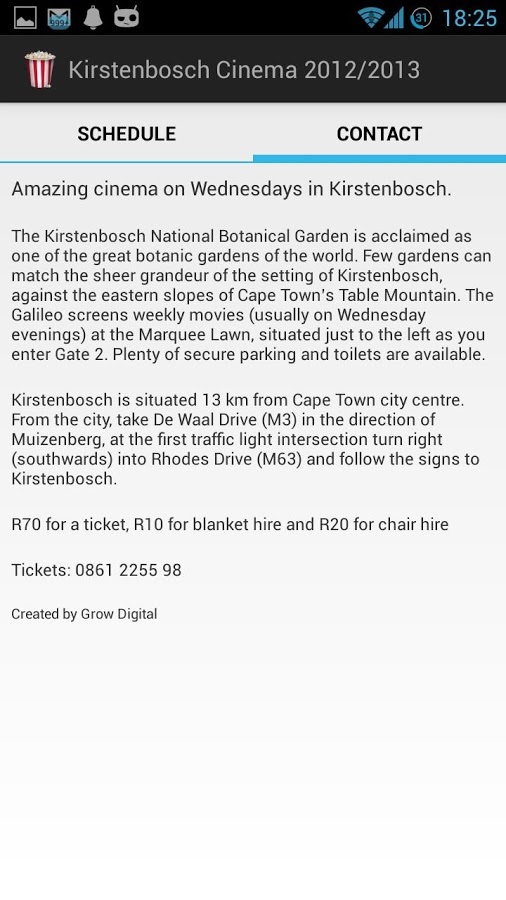 Kirstenbosch Cinema 2012/13截图2