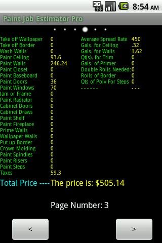 Painting Job Estimator Free截图5