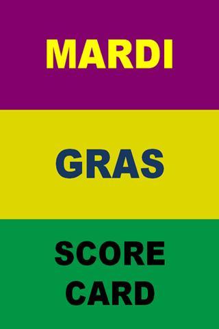 Mardi Gras Score Card截图3