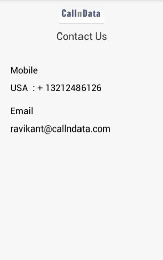 CallnData Mobile App Developer截图2