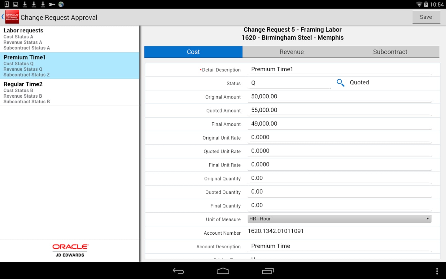 Change Req Approval - JD...截图3