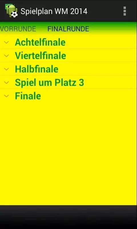 Spielplan WM 2014截图1