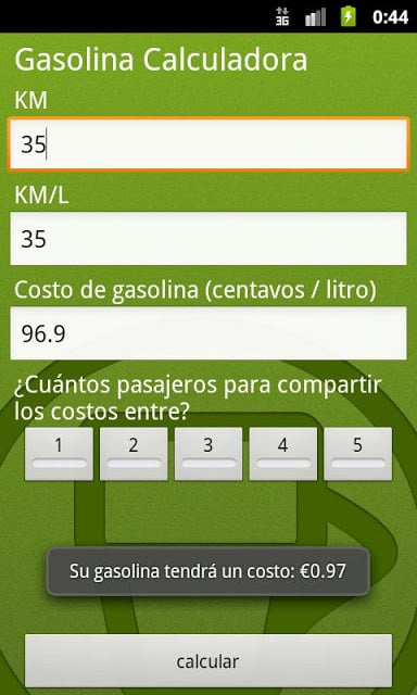 Gas/Petrol Price Calculator截图1