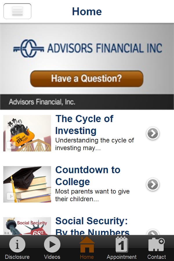 Advisors Financial Inc.截图3