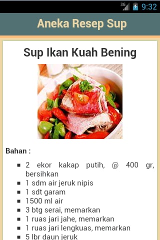 Resep Masakan Sup截图2