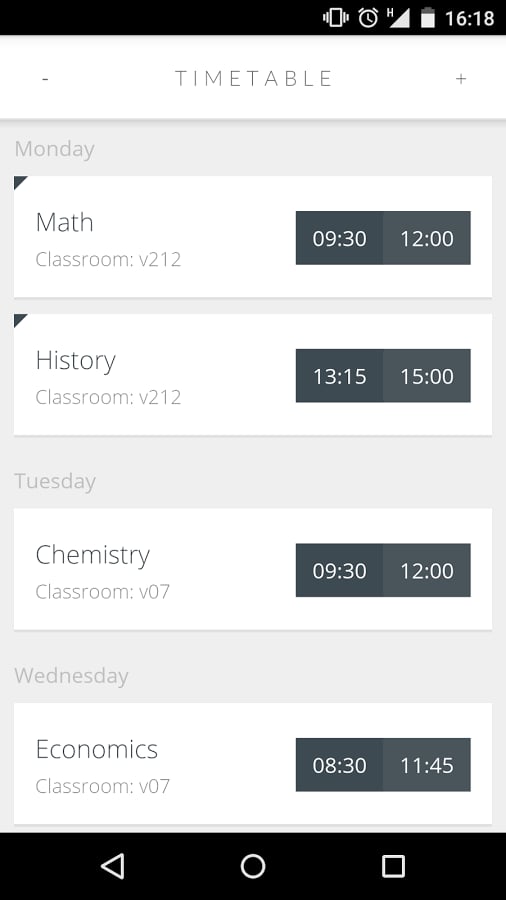 Orary - School Timetable截图3