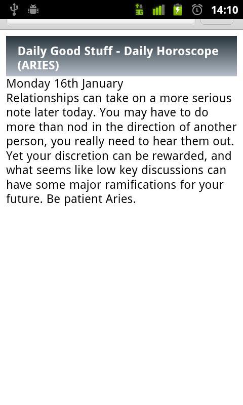 Aries Daily Horoscope截图2